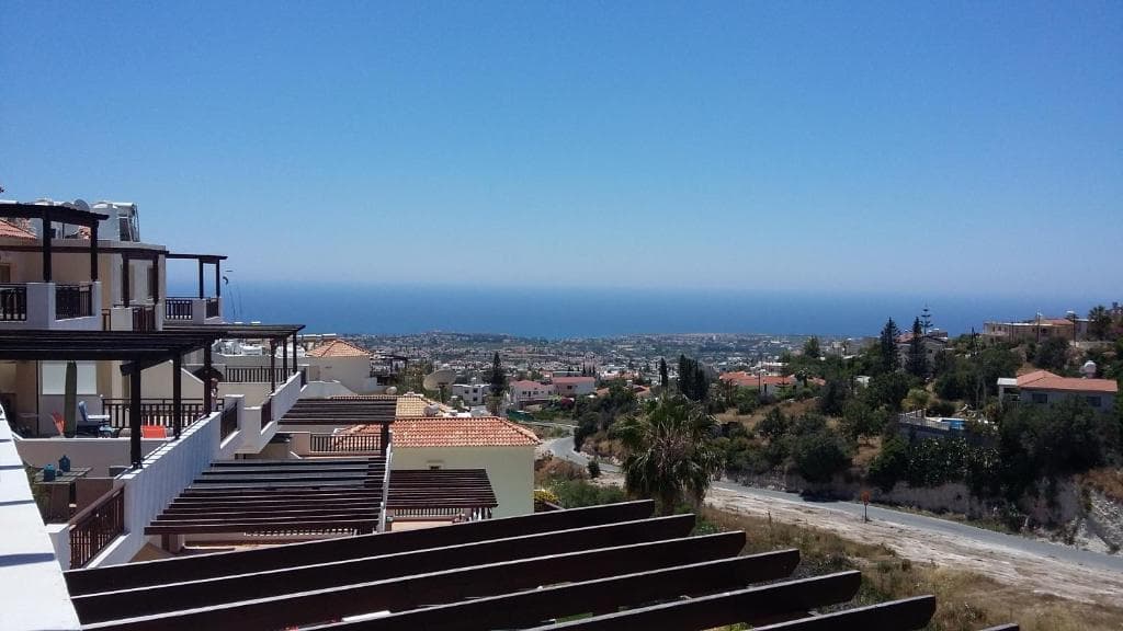 Panoramic sea view from Peyia hilltop